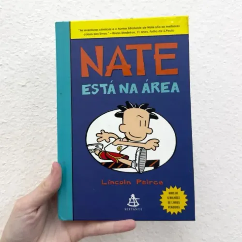 Livro Capa Dura Nate Está na Área - Lincoln Peirce | Brechó | Bazar | Desapego | Sebo