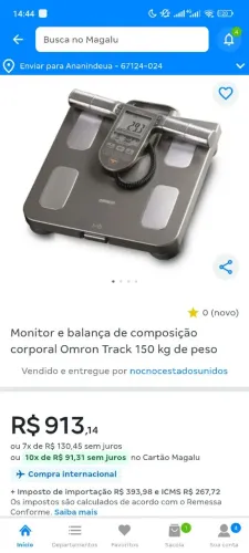 Bioimpedância Omron