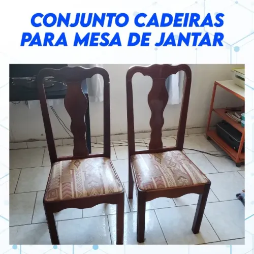 Conjunto de cadeiras para mesa de jantar
