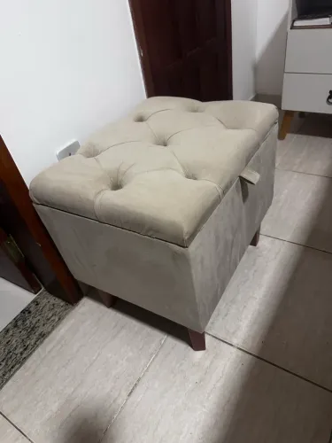 Baú capitonê Beje