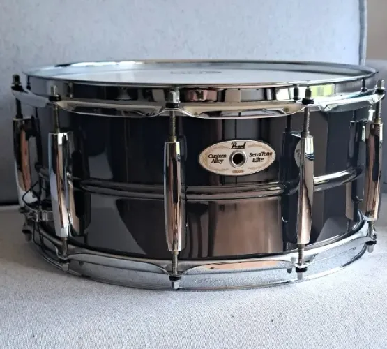 Caixa Pearl Sensitone Elite Black Nickel Brass