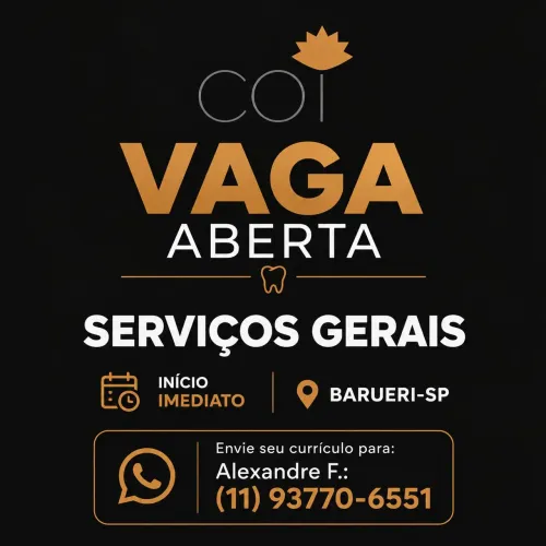 Vaga para Serviços Gerais