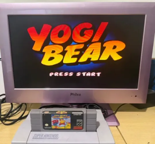 Jogo Yogi Bear S Gold Rush Super Nintendo Cartucho Paralelo
