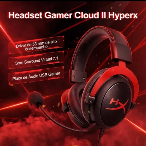 HEADSET GAMER CLOUD II HYPERX LACRADO