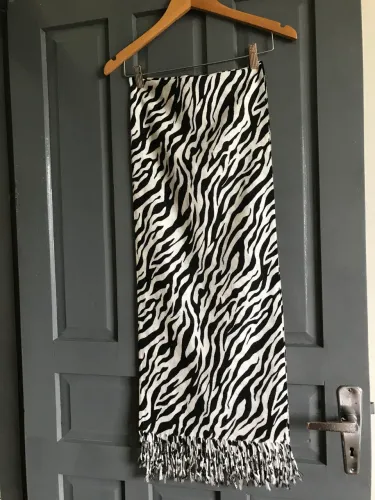 Encharpe estampada zebra