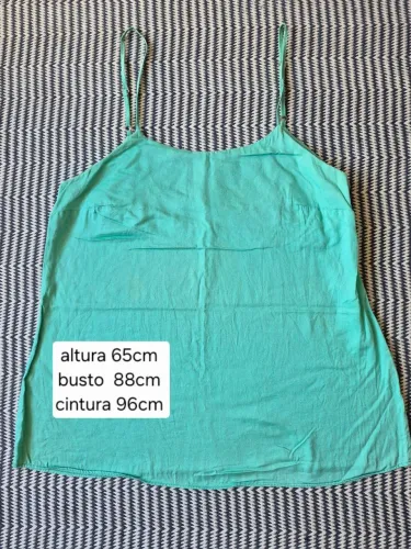 Batinha verde água algodão