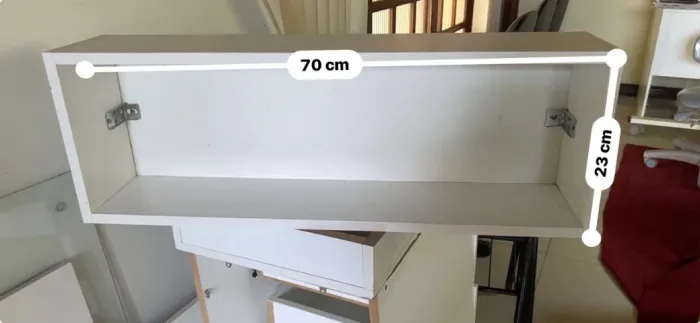 NICHO/PRATELEIRA/ESTANTE/MODULO BRANCO EM MDF