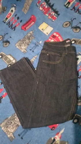 Calça jeans escuro tam 10 Tommy