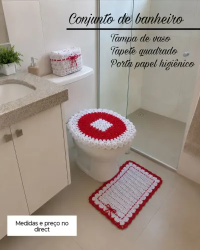 Conjunto de banheiro (crochê)