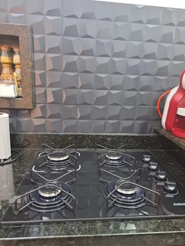 Fogão cooktop 4 bocas para botijao de gás