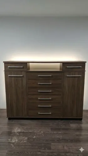 Cômoda 7 Gavetas e 2 Portas