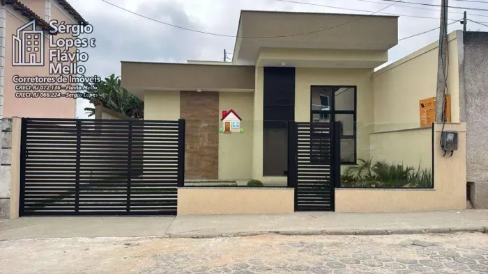 ITABORAÍ - Casa ALTO PADRÃO 3 quartos 1 Suíte Cond. LADY DAY !! Financiada Cod(636IV)