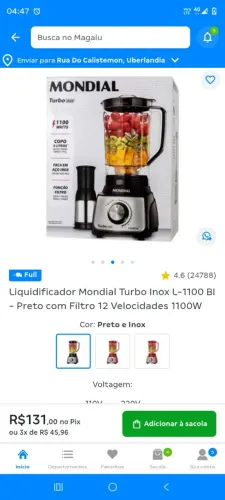 Vendo liquidificador nundial