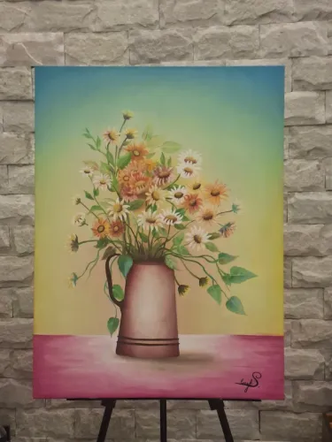 Pintura a Óleo sobre Tela | "Florescer" 60×80| Peça Única Original