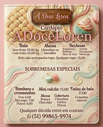 Bolos e doces