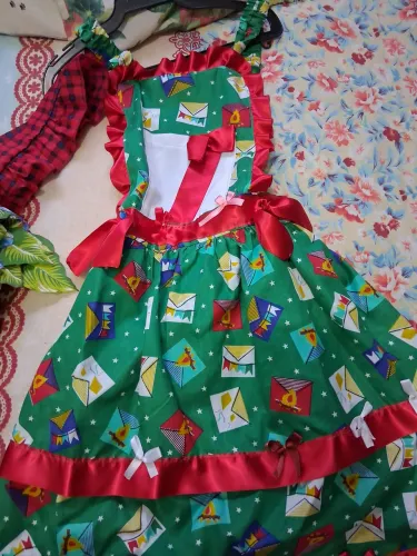 Vestido quadrilha 