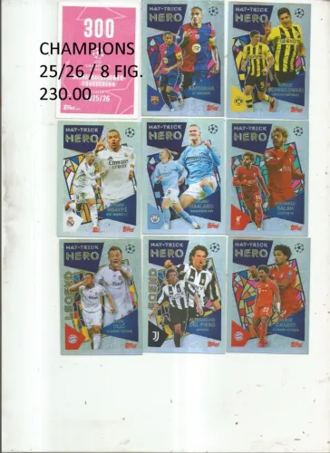 FIGURINHAS KRAQUES CHAMPIONS LAGUE 25/26 - 8 KRAQUES - 230.00