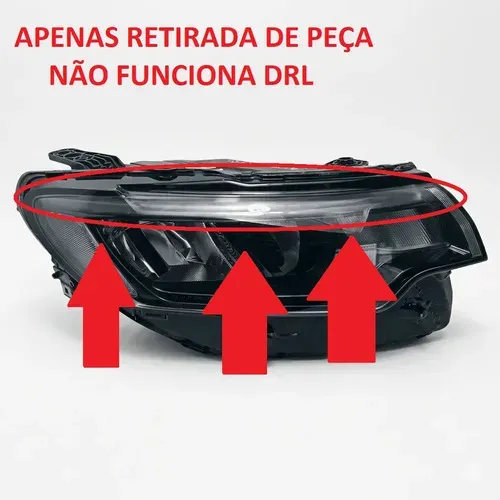 Carcaça Farol Direito Retirada Peças Jeep Compass 2023 A 25