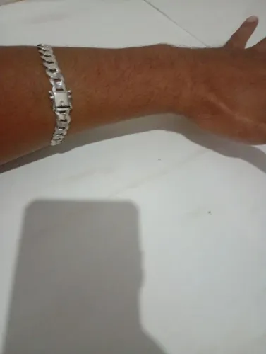 Pulseira de prata 10mm