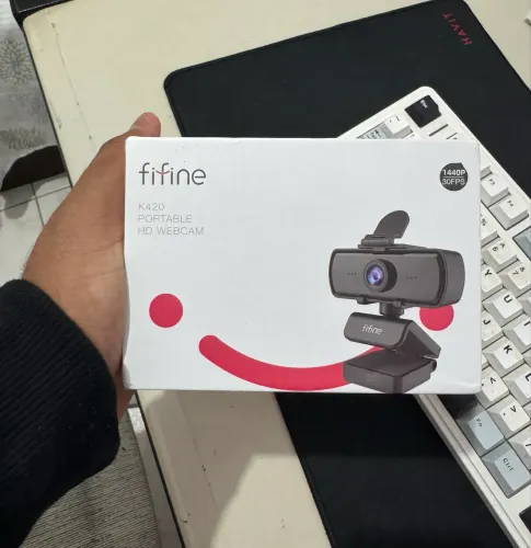 Webcam FIFINE K420 1440P 30FPS - NOVO