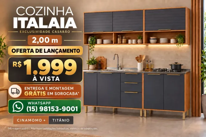 Cozinha Atalaia Lancamento 100% mdf
