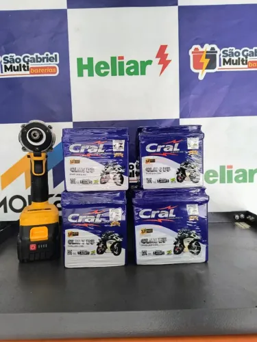 Bateria Cral para motos 6 e 7 ah