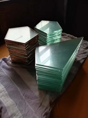 Vidros já cortados ( para artesanato/vitral etc )
