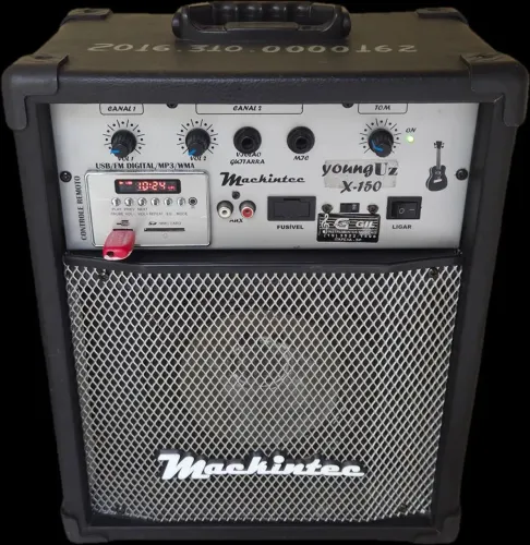 Caixa Multiuso Mackintec Yonng Uz X-150 Usb Fm Mp3 Wma