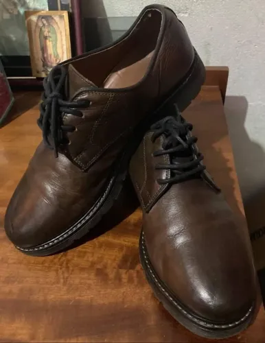 Sapato couro legítimo Zara masculino estilo Derby