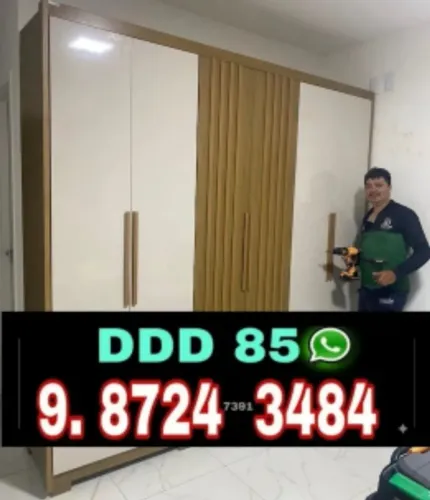 Montador de móveis rápido e eficiente para guarda-roupas, armários, closet e cômodas