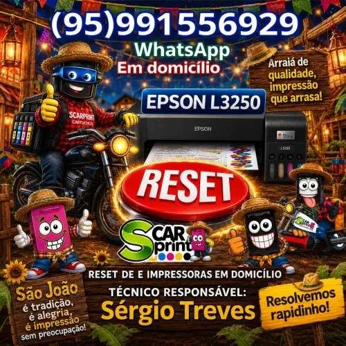 Reset das almofadas e Reset de impressoras em domicílio 
