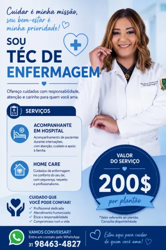 Cuidador de idosos e acompanhamento hospitalar