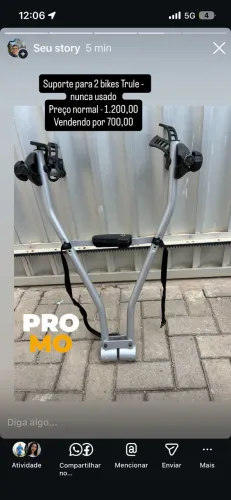 Suporte para bike Trule novo