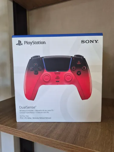 Controle PS5 DualSense Techno Red Hyperpop - Novo Lacrado Original