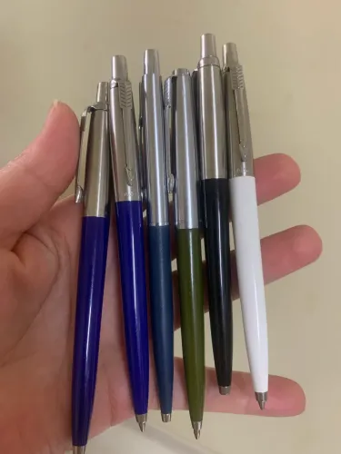 Kit com 5 canetas e uma lapiseira Parker jotter