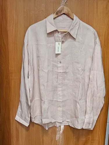 Camisa 100% linho tam M. Nova.