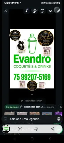Contrate agora mesmo Evandro coqueteleiro para sua festa de aniversário batizado formatura