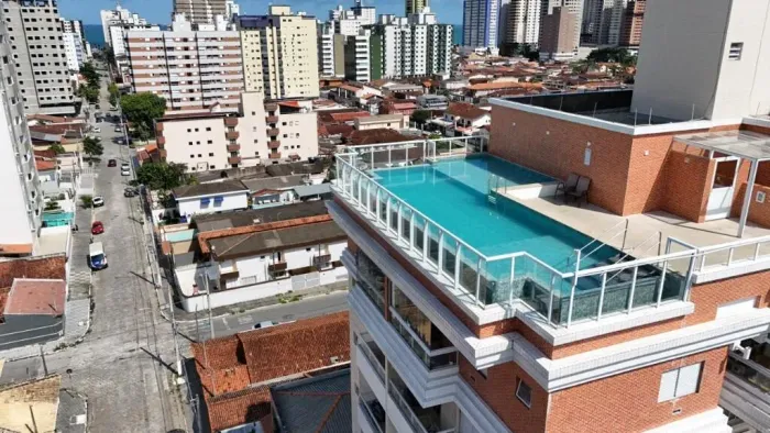 Apartamento 2 dormitórios à venda, 54m² por R$ 375.000,00 - Guilhermina- Praia Grande