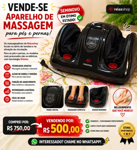 Vende-se aparelho de massagem