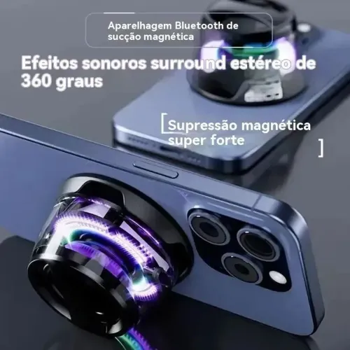Caixinha De Som Potente Alta Bluetooth Portátil Magnética