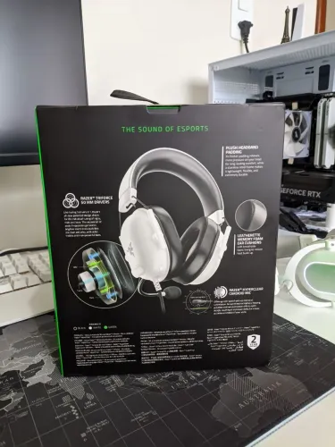 Fone Headset Gamer Razer Blackshark v2 X Branco Novo! 