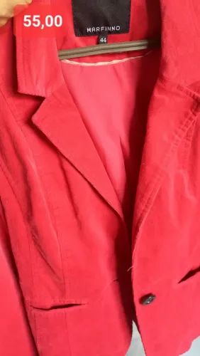 Blazer Vermelho Marfinno (Exclusivo Renner) - Tamanho 44- Impecável