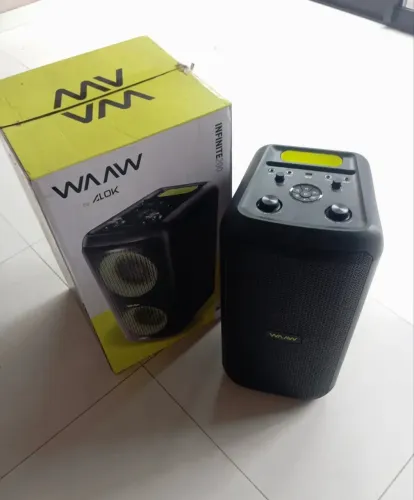 Caixa De Som Bluetooth Waaw By Alok Infinite 200 160w Rms