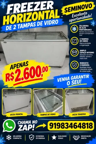 Vende-se freezer fricon.