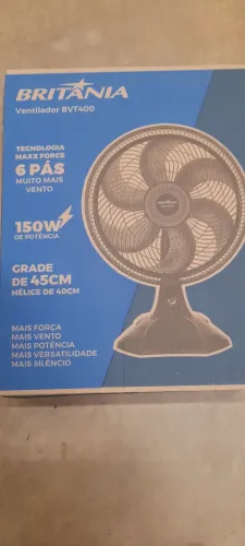 Ventilador 40cm. Só 185. Novo
