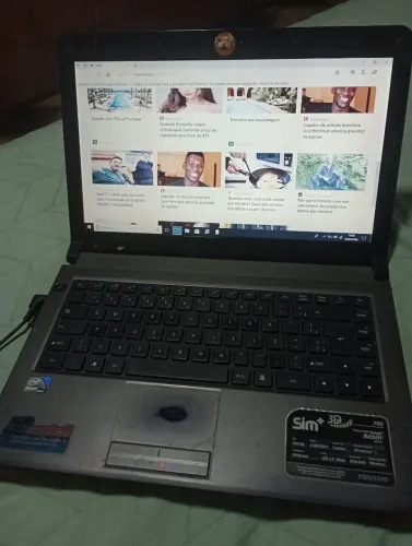 Notebook com HDMI e carregador 