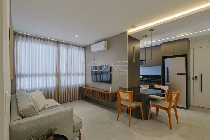 APARTAMENTO MOBILIADO PARA LOCAÇÃO 02 SUITE 02 VAGAS COM LAZER NO ROOFTOP NO SANTA EFIGÊNI