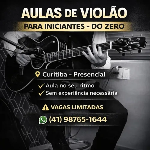 AULAS DE VIOLÃO - PARA INICIANTES