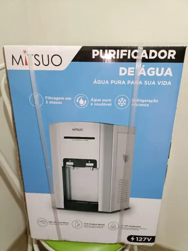 Purificador/Bebedouro de Água da marca Mitsuo, modelo YLR-LW-2-5-58TB. Novo.