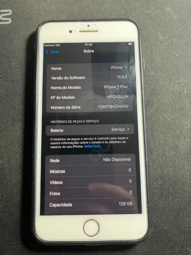 iPhone 7 Plus Vermelho 128GB Impecável e Pronto para Uso